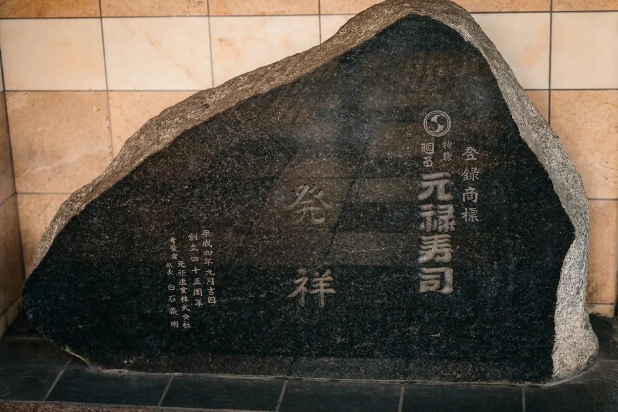 回転寿司発祥の地の碑