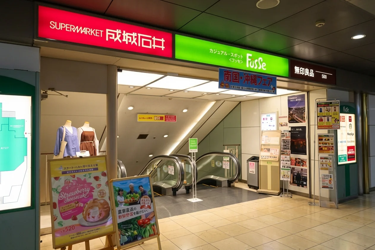 カジュアル・スポット〈フッセ〉2Fエスカレーター入口